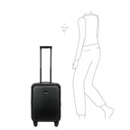 Amalfi Lightweight Hard Shell Suitcase (Black / Carry-On)