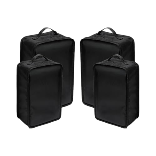 Travel Shoe Bags (Black / 2+2 Packs)