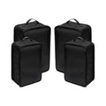 Travel Shoe Bags (Black / 2+2 Packs)