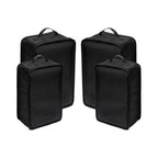 Travel Shoe Bags (Black / 2+2 Packs)