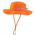 UPF50+Mens Womens Sun Hat Wide Brim Fishing Hat Packable UV Protection Gardening Beach Hat Orange (One Size / Orange)