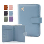 Premium Leather Passport Holder Covers Case (UP-GREY GREEN)