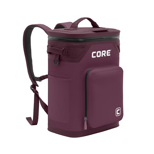 Magnetic Leak Proof 24 Can Soft Cooler with Waterproof Zipper (Mulberry / 24 Can)