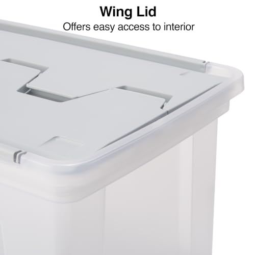 Wing Lid File Totes (Clear)
