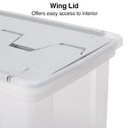 Wing Lid File Totes (Clear)