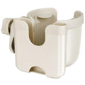 Stroller Cup Holder with Phone Holder (All Off White Carbon Fiber Texture)
