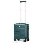 Underseat Carry On Luggage with Wheels (Blackish Green / 16 Inch)