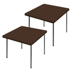 2 Pack Square Spandex Fitted Table Cloth (Coffee / 34" x 34" (Square))
