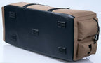 Large Military Duffle Bag Tactical Gear Load Out Bag Deployment Cargo Bag Travel Sports Equipment Duffel Luggage Bag with Backpack Straps 90L (TAN+BLACK)