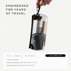 Parcel Clear Travel Kit with Zipperless Magnetic Closure (Ink / Small)