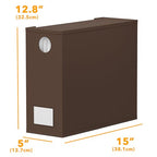 3 Pack Bed Sheet Organizers and Storage (3 Pack / Brown)