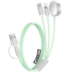 1Pack Travel Essentials for Apple Watch Charger (Green / 1Pack-4FT)