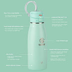 Traveler Stainless Steel Travel Coffee Mug with Flip (Dodgeball Grey / 17 Ounces)