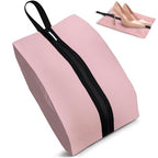 Shoe Bags for Travel Large Capacity Oxford Fabric Portable Shoe Bags (Pink / 16.5 × 9.8 Inches | 1-Pack)