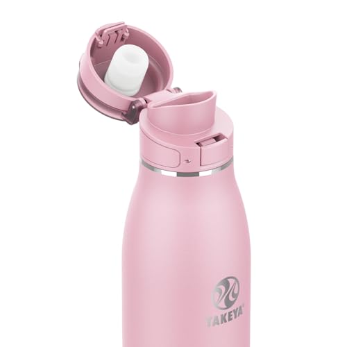 Traveler Stainless Steel Travel Coffee Mug with Flip (Blush / 25 Ounces)