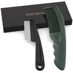 Dandruff Comb 2PC Upgraded Fine Tooth Scalp Detox for Women Men Kids (2PC Green)