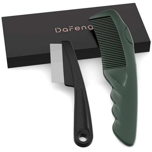 Dandruff Comb 2PC Upgraded Fine Tooth Scalp Detox for Women Men Kids (2PC Green)