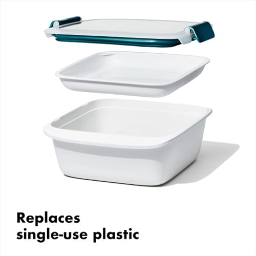 Good Grips Prep & Go Food Storage Salad Container (Salad Container / Teal)