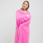 Premium Soft Travel Blanket Pillow 2 (Travel / Pink-1pk-t004)