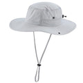 UPF50+ Mens Womens Sun Hat Wide Brim Sun Protection Hat for Beach Fishing Gardening Safari Bucket Hat Mesh Cowboy Hat Light Grey (One Size / Light Grey)