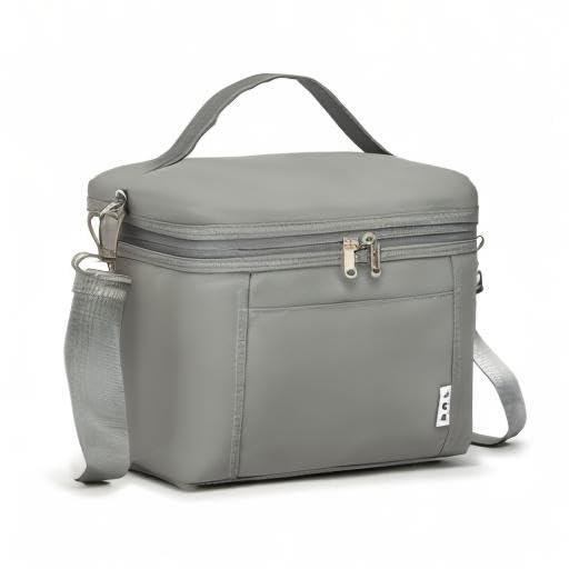 NOL 8L Insulated Lunch Bag for Women (Cool Gray / Medium (8 Liters))