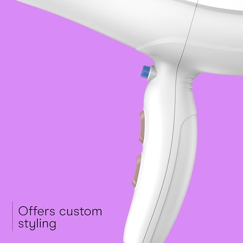 Double Ceramic Ionic Hair Dryer (White With Concentrator)