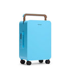 Balance 20" Wide Handle Suitcase Hardside Zipperless Luggage Blue (Clear Sky Blue / Carry-On 20'')