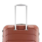Freeform Large Checked Luggage with Dual 360° Spinner Wheels (Checked-Large Spinner / Orange)