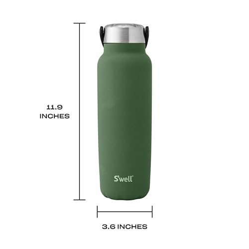 Recycled Stainless Steel Explorer with Insulated Lid and Handle (40 Ounces / Green Jasper)