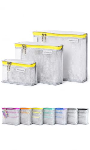 Travel Toiletry Bag Set of 3 (Yellow)