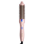 1.25 Inch Heated Curling Brush with Ceramic Tourmaline Ionic Technology (Gradient Pink)