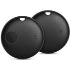 Smart Tag 2 Pack Bluetooth Tracker Work with Apple Find My (2P Black)