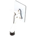 1 Stopper 4 in White No Drill Adhesive Door Stopper for Dorm (White / 4 INCH X 1 PACK)
