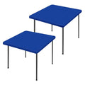 2 Pack Square Spandex Fitted Table Cloth (Blue / 42" x 42" (Square))