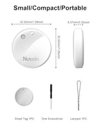 Apple MFi Certified] Tracker Tags (1-White)