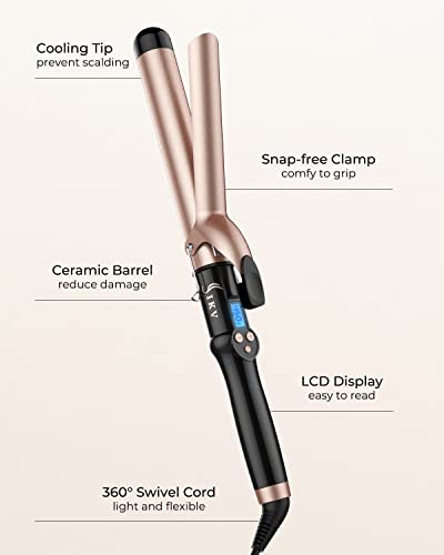 1 1 4 inch Curling Iron Extra Long Barrel (1 1/4 Inch)