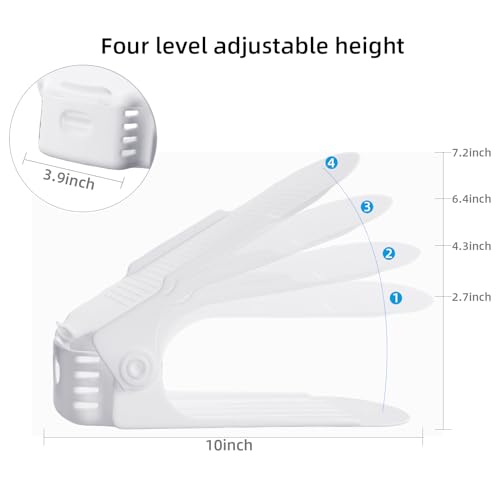 20 Pack Adjustable 50% Space (20PCS / White)