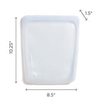 Premium Reusable Half Gallon Silicone Bag (Black / 1/2 Gallon)