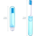 4 Pcs Travel Toothbrush Mini Foldable with Case (Fresh Color)