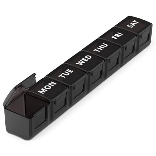 Weekly Extra Large Pill Organizer (Black)
