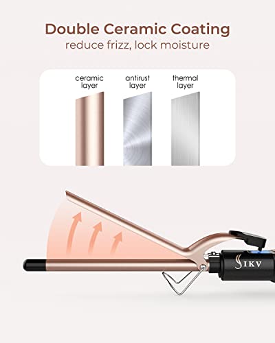 1 2 inch Thin Curling Iron Extra Long Barrel (1/2 Inch)