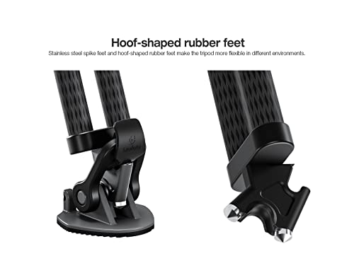 LVC 193C Carbon Fiber Twin Leg Video Tripod+BV (LVC-193C-BV-10:Maxload 20kg-3 Sections)