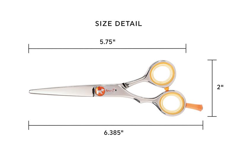 Centrix Roc It Dog Professional Stylist 5.75” Hair Cutting Shears and RTL (RL 575 & RTL 30 (Lefty))