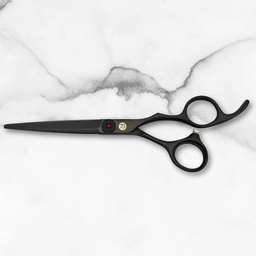 Chisai 6" Matte Black Hair Cutting Scissors (6.0 Inches)