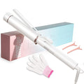 1.5 Inch Extra Large Curling Wand for Long Hair (White)