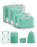 Packing Cubes for Travel (19 Light Teal)