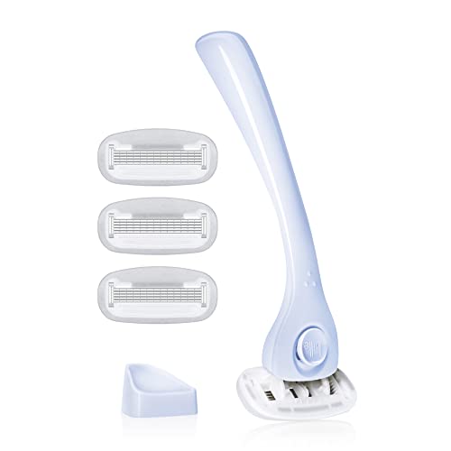 Razors for Women (Cool Blue / 1 Count (Pack of 1))