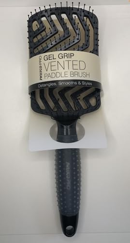 Pro Gel Grip Vented Hair Brush Gloss (Black Gloss)