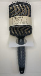 Pro Gel Grip Vented Hair Brush Gloss (Black Gloss)