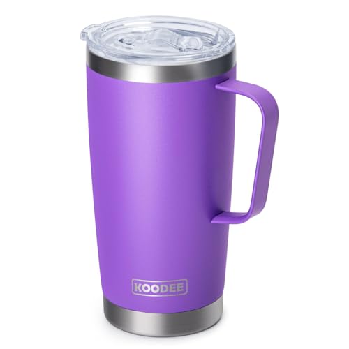 Travel Coffee Mug with Lid (purple-A / 20 Ounces)